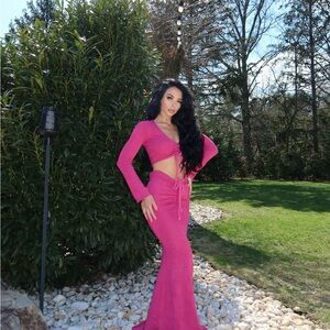 Vibrant Pink Maxi Dress